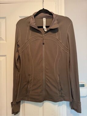 lululemon athletica Taupe Full-Zip Define Nulu Jacket